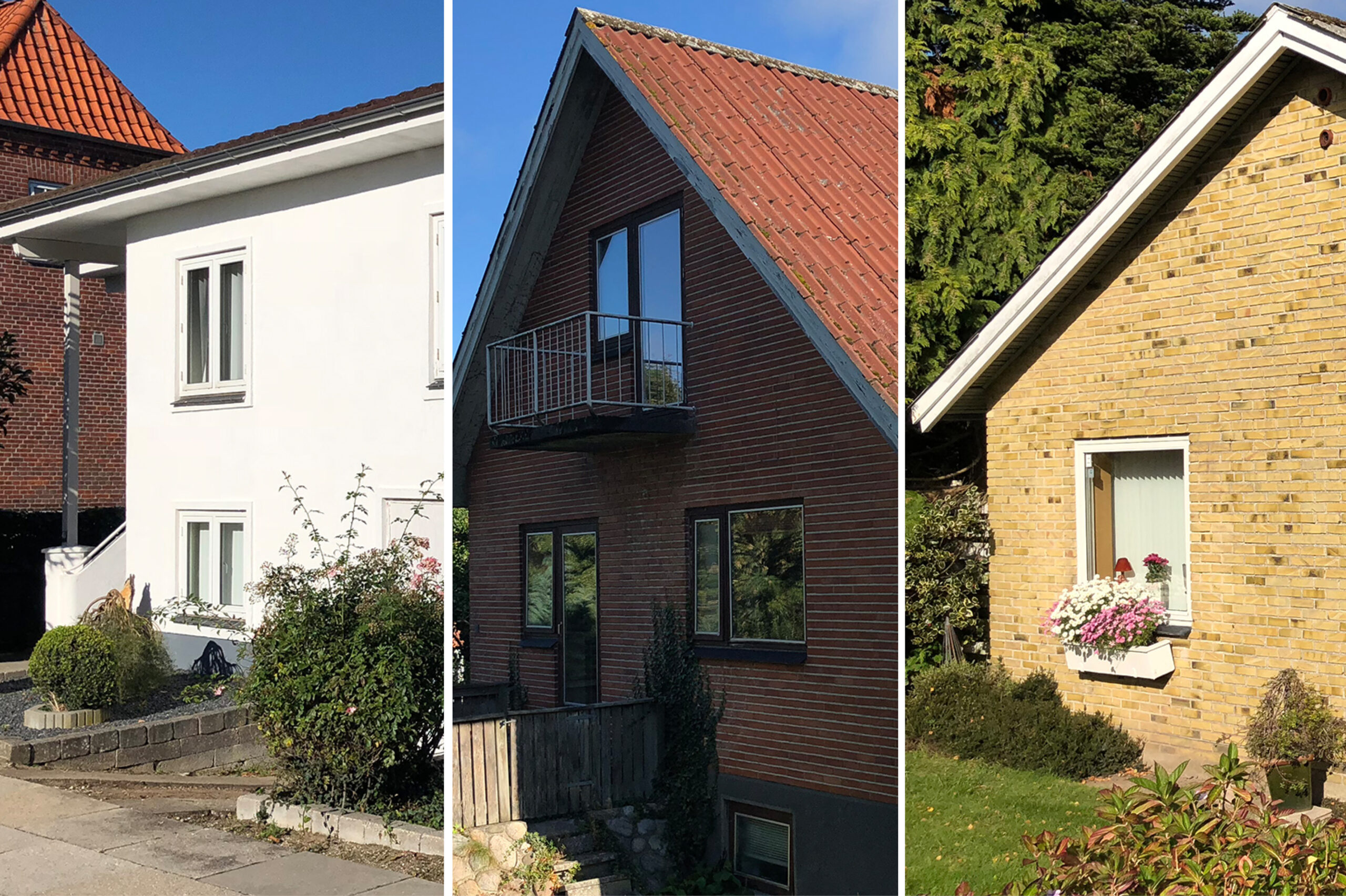 3 boliger fra projektet Sunde Boliger Renovering / Artelia / Rådgivende Ingeniører