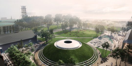 Visualisering af Musikhusparken i Aarhus / Artelia / Rådgivende ingeniører